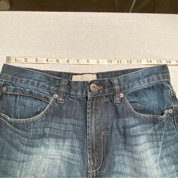 Free Planet Men’s Straight Leg Distressed Blue Jeans, Size 32/32 - Picture 8 of 12